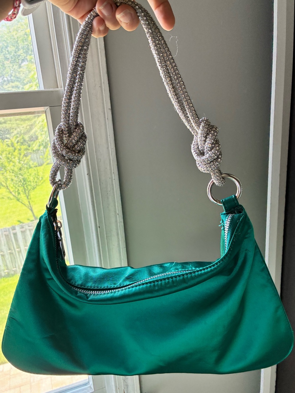 Tesl Satin Shoulder Bag